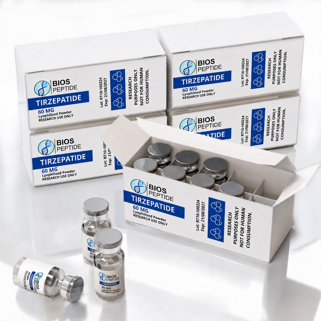 Bulk Tirzepatide-RUO 60MG 10 x 60MG